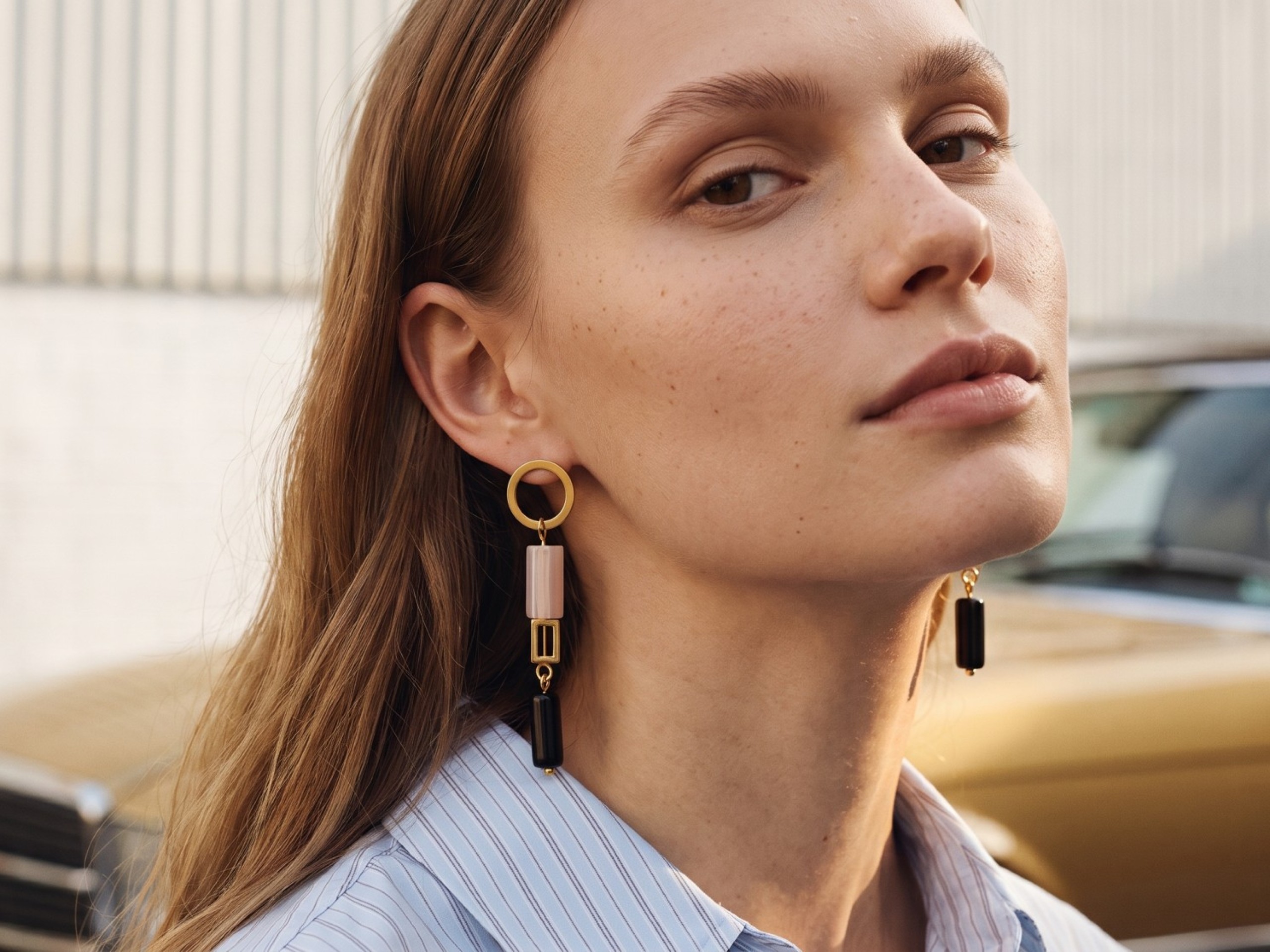 Modern Gold Earrings Modern Gold Earrings